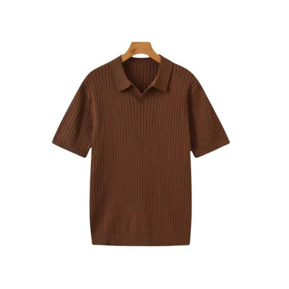 Men's Ribbed Polo Shirt
