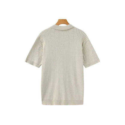 Men's Ribbed Polo Shirt