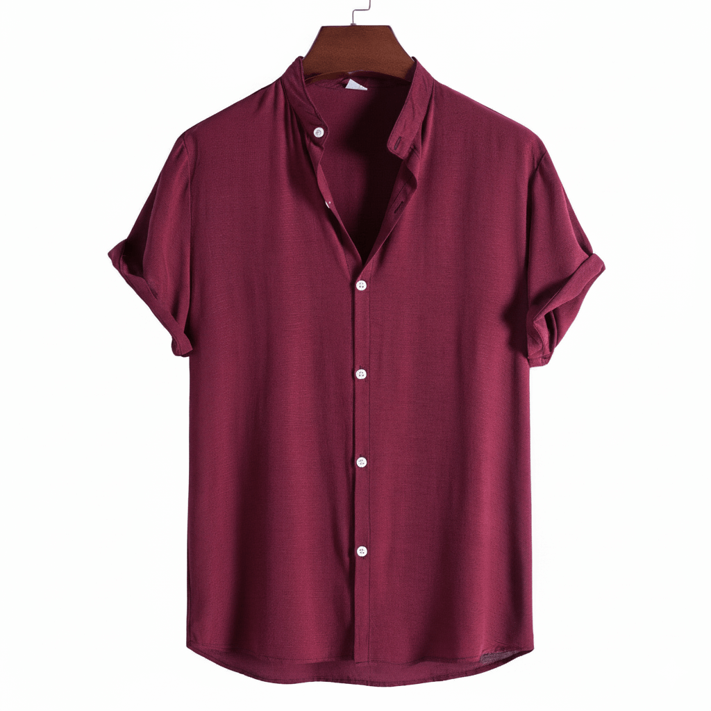 Santis Mandarin Collar Shirt