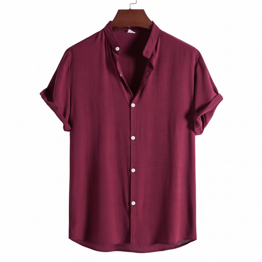 Santis Mandarin Collar Shirt