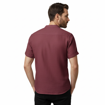 Santis Mandarin Collar Shirt