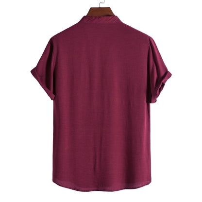 Santis Mandarin Collar Shirt